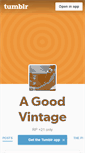 Mobile Screenshot of agoodvintage.tumblr.com