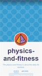 Mobile Screenshot of physics-and-fitness.tumblr.com