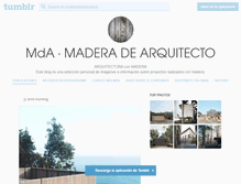 Tablet Screenshot of maderadearquitecto.tumblr.com