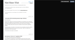 Desktop Screenshot of nietmeerwiet.tumblr.com