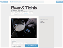 Tablet Screenshot of beerandtights.tumblr.com