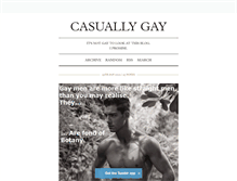 Tablet Screenshot of casuallygay.tumblr.com