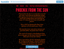 Tablet Screenshot of phoenix-from-the-sun.tumblr.com