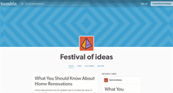Desktop Screenshot of festivalofideas.tumblr.com