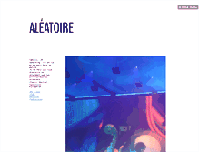 Tablet Screenshot of aleatoire.tumblr.com