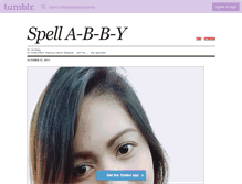 Tablet Screenshot of abbyjeanettenazareta.tumblr.com