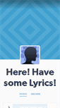 Mobile Screenshot of havelyrics.tumblr.com