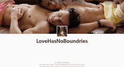 Desktop Screenshot of lovehasnoboundaries.tumblr.com