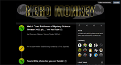 Desktop Screenshot of nerd-monkey.tumblr.com