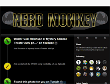 Tablet Screenshot of nerd-monkey.tumblr.com