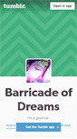 Mobile Screenshot of barricadeofdreams.tumblr.com