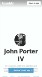 Mobile Screenshot of johnporteriv.tumblr.com