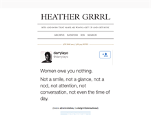 Tablet Screenshot of heathergrrrl.tumblr.com