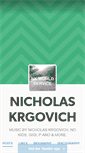 Mobile Screenshot of nicholaskrgovich.tumblr.com