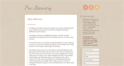 Desktop Screenshot of pro-recovery.tumblr.com