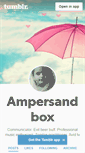 Mobile Screenshot of ampersandbox.tumblr.com