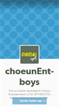 Mobile Screenshot of choeunent-boys.tumblr.com