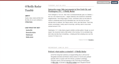 Desktop Screenshot of oreillyradar.tumblr.com