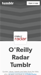 Mobile Screenshot of oreillyradar.tumblr.com