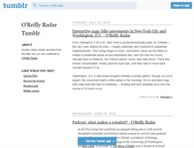 Tablet Screenshot of oreillyradar.tumblr.com