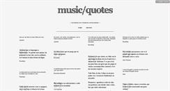 Desktop Screenshot of mymusicquotes.tumblr.com