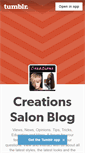 Mobile Screenshot of creationssalon.tumblr.com