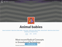 Tablet Screenshot of animal-babies.tumblr.com