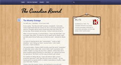 Desktop Screenshot of canadianrecord.tumblr.com