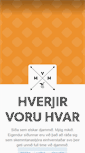 Mobile Screenshot of hverjirvoruhvar.tumblr.com