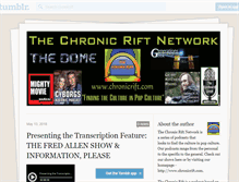 Tablet Screenshot of chronicrift.tumblr.com