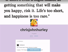Tablet Screenshot of chrisjohnhurley.tumblr.com