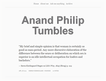 Tablet Screenshot of anandphilip.tumblr.com