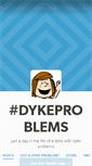 Mobile Screenshot of dyke-problems.tumblr.com