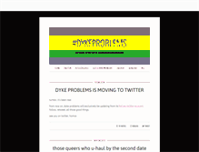 Tablet Screenshot of dyke-problems.tumblr.com