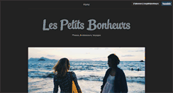 Desktop Screenshot of lesptitsbonheurs.tumblr.com