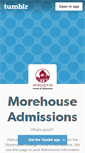 Mobile Screenshot of morehouseadmissions.tumblr.com