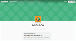 Desktop Screenshot of anti-eco.tumblr.com