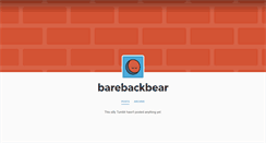 Desktop Screenshot of barebackbear.tumblr.com