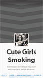 Mobile Screenshot of cutegirlssmoking.tumblr.com