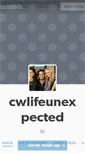 Mobile Screenshot of cwlifeunexpected.tumblr.com