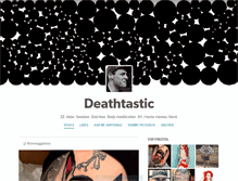 Tablet Screenshot of deathtastic.tumblr.com