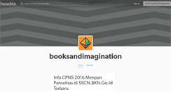 Desktop Screenshot of booksandimagination.tumblr.com