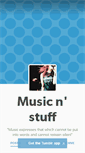 Mobile Screenshot of musicthingss.tumblr.com