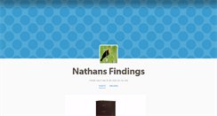 Desktop Screenshot of nathansfindings.tumblr.com