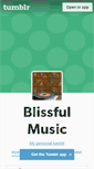 Mobile Screenshot of blissfulmusic.tumblr.com