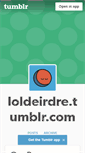 Mobile Screenshot of loldeirdre.tumblr.com