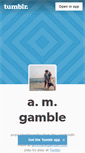 Mobile Screenshot of amgamble.tumblr.com