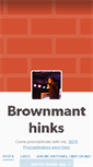 Mobile Screenshot of brownmanthinks.tumblr.com