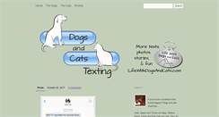 Desktop Screenshot of dogsandcatstexting.tumblr.com