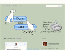 Tablet Screenshot of dogsandcatstexting.tumblr.com